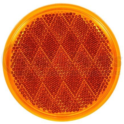 Truck-Lite 47ADB Reflector Assembly - 3 - 1/8 Inch Round, Yellow, Adhesive Mount, Display