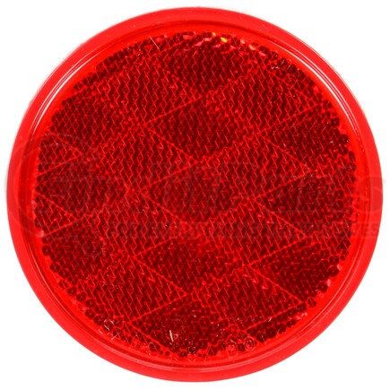 Truck-Lite 47DB Reflector Assembly - 3-1/8" Round, Red, Adhesive Mount, Display