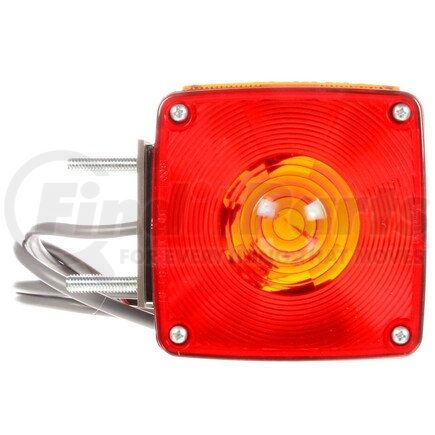 Truck-Lite 4805AY116 Signal-Stat Pedestal Light - Incandescent, Red/Yellow Square, 2 Bulb, Left-hand, Dual Face, Vertical Mount, Side Marker, 3 Wire, 2 Stud, Packard 12052457