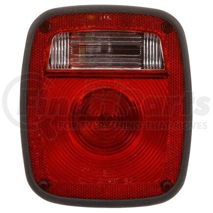Truck-Lite 5013 Signal-Stat License Plate Light - Incandescent, Red/Clear Polycarbonate Lens, 3 Stud , 12V, Left Hand Side