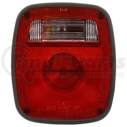 Truck-Lite 5013K Signal-Stat License Plate Light - Incandescent, Red/Clear Polycarbonate Lens, 3 Stud , 12V, Left Hand Side