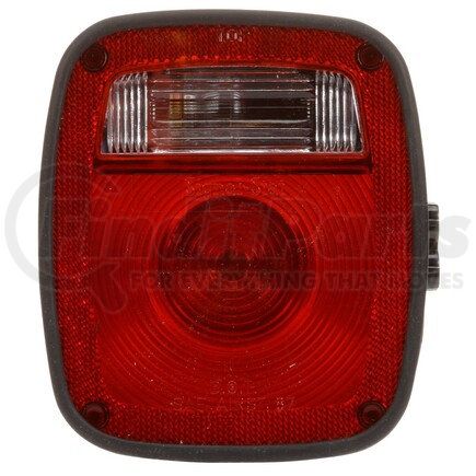 Truck-Lite 5023 Signal-Stat License Plate Light - Incandescent, Red/Clear Polycarbonate Lens, 3 Stud , 12V, Left Hand Side
