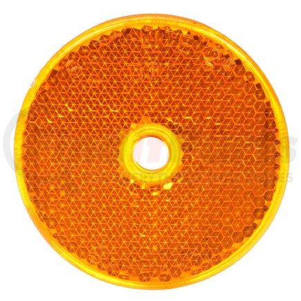 Truck-Lite 52A Signal-Stat Reflector - 2" Round, Yellow, 1 Screw/Nail/Rivet