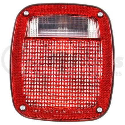 Truck-Lite 5315Y101 Signal-Stat License Plate Light - Incandescent, Red/Clear Polycarbonate Lens, 3 Stud , 12V, Left Hand Side