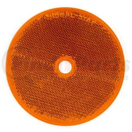 Truck-Lite 57A Signal-Stat Reflector - 3-1/2" Round, Yellow, 1 Screw