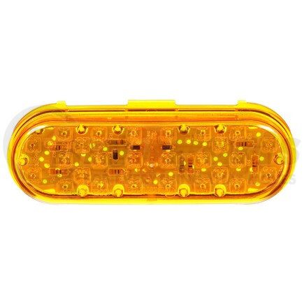 Truck-Lite 60075Y 60 Series Turn Signal Light - LED, Yellow Oval Lens, 26 Diode, Grommet Mount, 12V