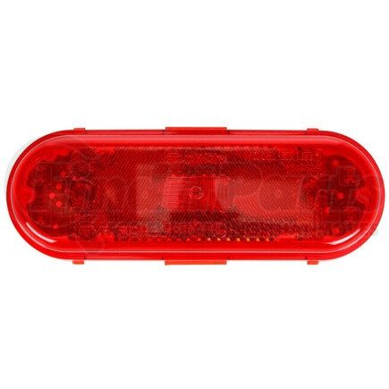 Truck-Lite 60180R 60 Series Turn Signal Light - LED, Red Oval Lens, 26 Diode, Grommet Mount, 12V