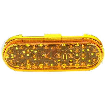 Truck-Lite 60255Y 60 Series Turn Signal Light - LED, Yellow Oval Lens, 26 Diode, Grommet Mount, 24V