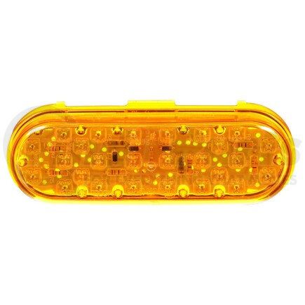 TRUCK-LITE 60275Y 60 Series Turn Signal Light - LED, Yellow Oval Lens, 26 Diode, Grommet Mount, 12V