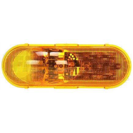 Truck-Lite 60315Y Turn Signal Light - Super 60, 11 Diodes, 2" X 6" Oval, Grommet Mount