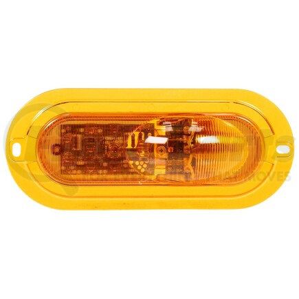 Truck-Lite 60317Y Brake / Tail / Turn Signal Light - Super 60, Yellow Oval, 11 Diode, Side Turn Signal, Yellow Flange Mount