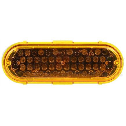 Truck-Lite 60362Y Super 60 Strobe Light - LED, 36 Diode, Oval Yellow, Grommet Mount, 12V