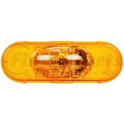 Truck-Lite 60421Y 60 Series Turn Signal Light - LED, Yellow Oval Lens, 6 Diode, Grommet Mount, 12V