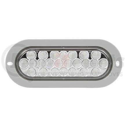 Truck-Lite 6063C Signal-Stat Back Up Light - LED, Clear Lens, 24 Diode, Oval Lens Shape, Flange Mount, 12v