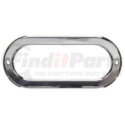 Truck-Lite 60703 60 Series Lighting Grommet Cover - Open Back, Chrome Plastic, For 60 Series and 2 x 6 in. Lights