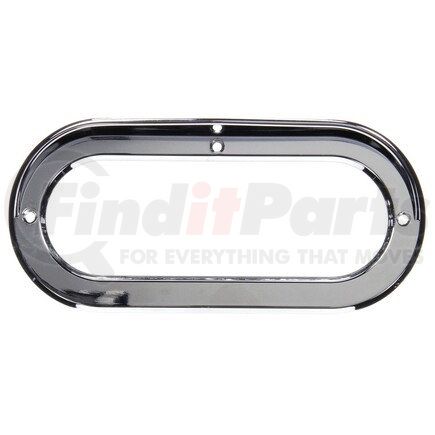 Truck-Lite 60705 60 Series Lighting Grommet Cover - Open Back, Chrome Plastic, For 60 Series and 2 x 6 in. Lights