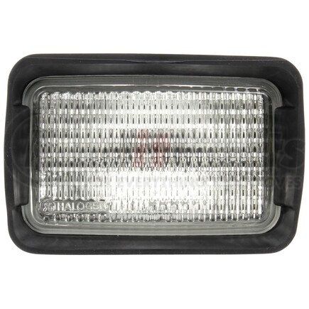 Truck-Lite 80396 80 Series Flood Light - Wide Flood 4x6 In. Rectangular Halogen, Black, 1 Bulb, 1350 CP, 12V