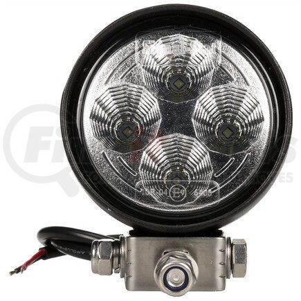 Truck-Lite 8140 Signal-Stat Flood Light - 3 in. Round LED, Black, 4 Diode, 700 Lumen, 12-36V