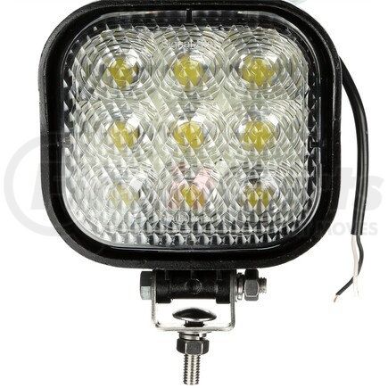 Truck-Lite 8170 Signal-Stat Work Light - 4 x 4 in. Rectangular LED, Black Housing, 9 Diode, 12-36V, Stud, 846 Lumen