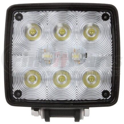 Truck-Lite 8155 Signal-Stat Work Light - 4x3.75 in. Rectangular LED, Black Housing, 8 Diode, 12-36V, Stud, 540 Lumen