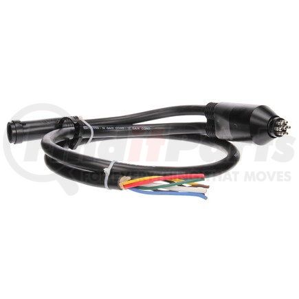 Truck-Lite 88900 88 Series Main Cable Harness - 2 Plug, 18 in., 8, 10, 12 Gauge, Male 7 Pole Plug, Female 7 Pole Plug, Blunt Cut