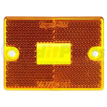 Truck-Lite 8947A Signal-Stat Marker Light Lens - Rectangular, Yellow, Acrylic, 2 Screw Mount