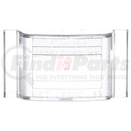 Truck-Lite 9005W Signal-Stat Marker Light Lens - Rectangular, Clear, Polycarbonate, Snap-Fit Mount