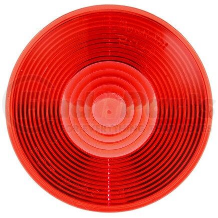 Truck-Lite 9029 Signal-Stat Tail Light Lens - Round, Red, Acrylic, For Snap Ring Lights, Snap-Fit