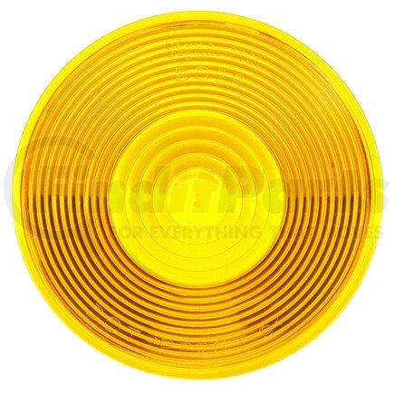 Truck-Lite 9029A Signal-Stat Tail Light Lens - Round, Yellow, Acrylic, For Snap Ring Lights, Snap-Fit