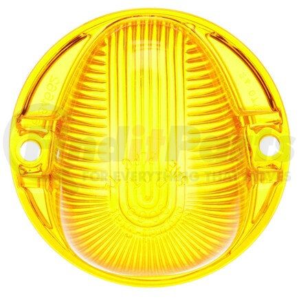 Truck-Lite 9069A Signal-Stat Roof Marker Light Lens - Round, Yellow, Polycarbonate, For 1313 GM #684662, 2 Screw