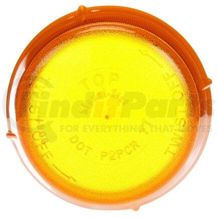 Truck-Lite 9081A Signal-Stat Marker Light Lens - Circular, Yellow, Polycarbonate, Snap-Fit Mount