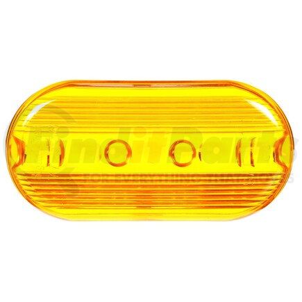 Truck-Lite 9093A Signal-Stat Marker Light Lens - Oval, Yellow, Acrylic, Snap-Fit Mount