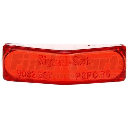 Truck-Lite 9082 Signal-Stat Marker Light Lens - Rectangular, Red, Polycarbonate, Snap-Fit Mount