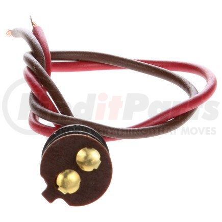 Truck-Lite 9107 Electrical Pigtail - Double Contact Plug, Stripped End, 1157/1034 Compatible Bulb