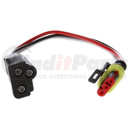 TRUCK-LITE 94706 Brake / Tail / Turn Signal Light Plug - 16 Gauge GPT Wire, Stop/Turn/Tail Function, 8.0 in. Length