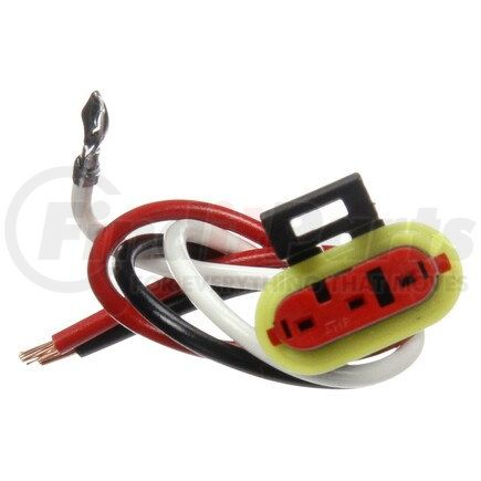 TRUCK-LITE 94707 Brake / Tail / Turn Signal Light Plug - 16 Gauge GPT Wire, Stop/Turn/Tail Function, 8.0 in. Length