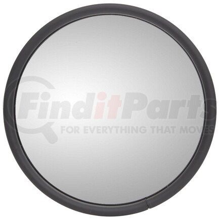 Truck-Lite 97622 Door Blind Spot Mirror - 6 in., Black Stainless Steel, Round, Universal Mount