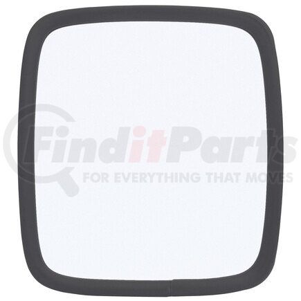 Truck-Lite 97675 Door Mirror - 6 x 6.5 in., Black Stainless Steel, Flat Mirror, Universal