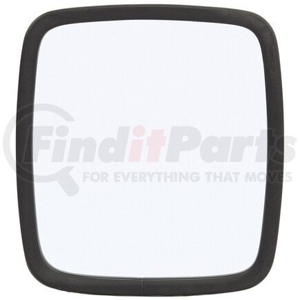 Truck-Lite 97676 Door Mirror - 6 x 6.5 in., White Stainless Steel, Flat Mirror, Universal