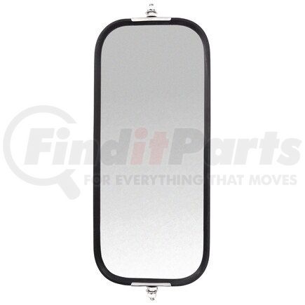 Truck-Lite 97818 Door Mirror - 7 x 16 in., Black Steel, Rib Back