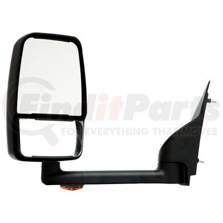 Velvac 714525 2020 Deluxe Series Door Mirror - Black, 102" Body Width, Deluxe Head, Driver Side