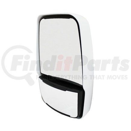 Velvac 714590 2020 Deluxe Series Door Mirror - White, Passenger Side