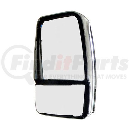 Velvac 714608 2020 Deluxe Series Door Mirror - Chrome, Passenger Side