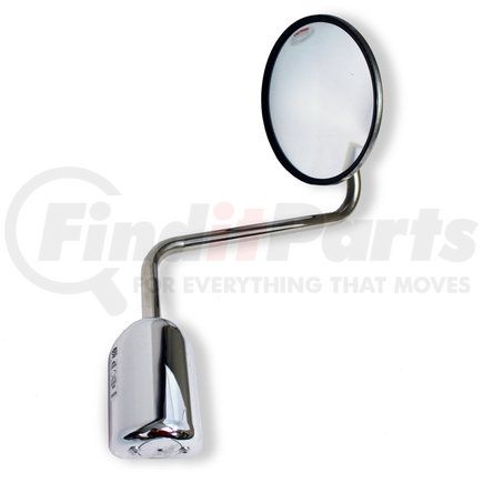 Velvac 714620 Door Blind Spot Mirror - Kit with 8.5" DuraBall Convex Mirror, Bent and Straight Arm Brackets