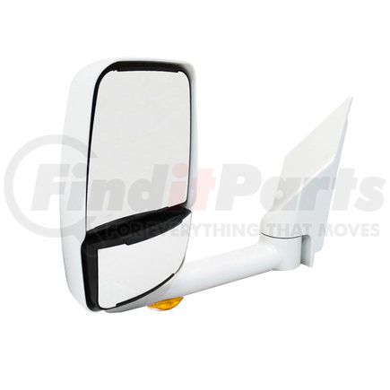 Velvac 714905 2020 Deluxe Series Door Mirror - White, 96" Body Width, Deluxe Head, Driver Side