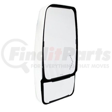 Velvac 714946 Door Mirror Glass Set - Heated Remote Flat Glass, Manual Convex Glass