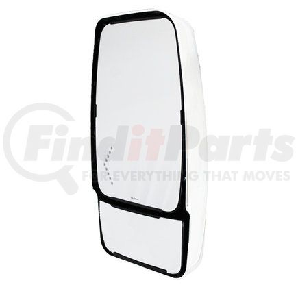 Velvac 714947 Door Mirror Glass Set - Heated Remote Flat Glass, Manual Convex Glass