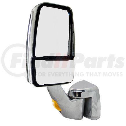 Velvac 715263 Revolution Deluxe Series Door Mirror - Chrome, Driver Side