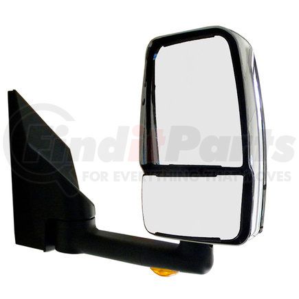 Velvac 715860 2020 Deluxe Series Door Mirror - Chrome, 96" Body Width, Deluxe Head, Passenger Side