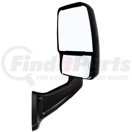 Velvac 715866 2025 Deluxe Series Door Mirror - Black, Passenger Side